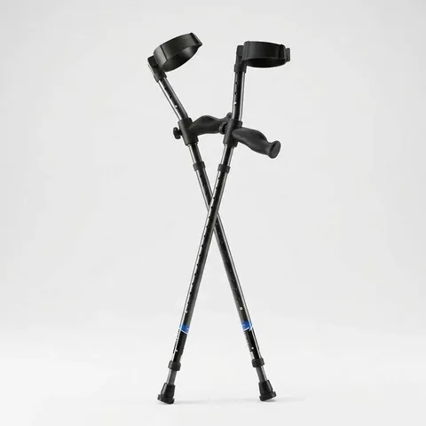 A pair of in-Motion Pro forearm crutches